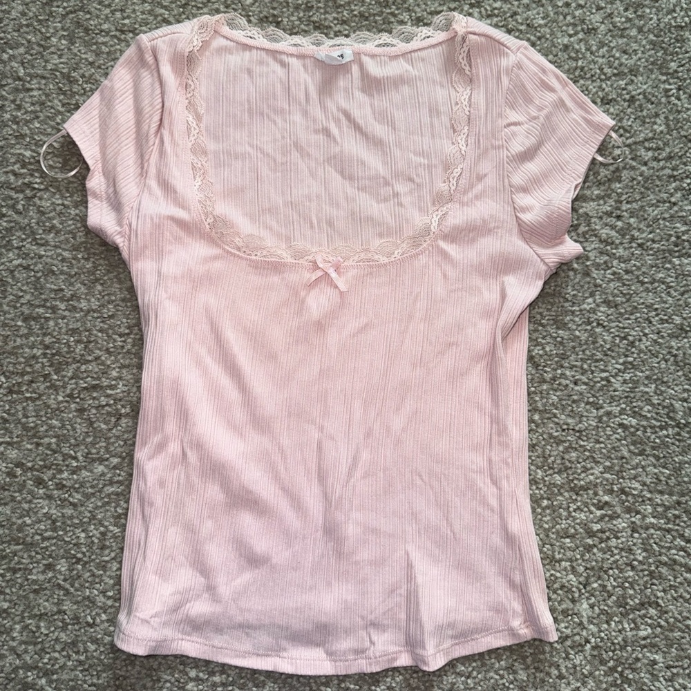 Garage Lace Trim Tee